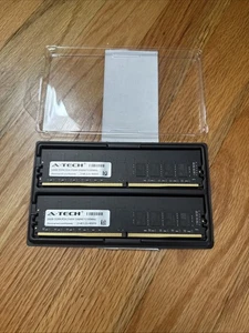 A-Tech 32GB 2x 16GB PC4-25600 Desktop DIMM DDR4 3200 MHz Non-ECC Memory RAM 32G - Afbeelding 1 van 3