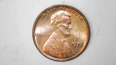 Centavo Lincon 1975 con duplicación sobre libertad y fecha.   #56 Foto 1 de 2