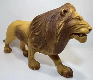 De Colección MARX Animal Safari Adventure 9" Plástico León Figura Juguete Ruedas + Boca Abre - Imagen 1 de 21