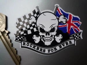 ROCKERS FOR EVER STICKER Greasers Teddy Boys Bikers etc - Picture 1 of 1