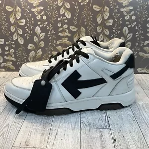 Off-White Out of Office Specials White Black Sneakers EU 43 US 10 Authentic READ - Picture 1 of 12