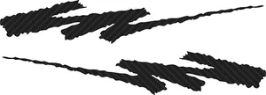 CARBON FIBER Auto Wrap Flame Vehicle Car Truck Decals Boat Graphic Stickers 50"  - Picture 1 of 1