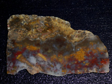 Cathedral Agate slab 4 3/8" x  2 1/2"--  rough, cabbing--display Geology