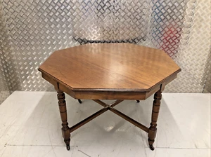 Antique Victorian solid Mahogany table on castors circa 1890 - Picture 1 of 24