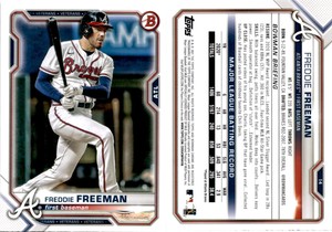 Freddie Freeman 2021 Bowman Baseball Card 14  Atlanta Braves