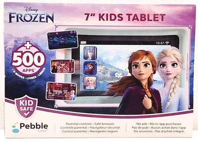 Pebble Gear Disney Frozen 2, Kids Wi-Fi 7” Tablet with 16GB Storage, Light Blue - Image 1 of 4