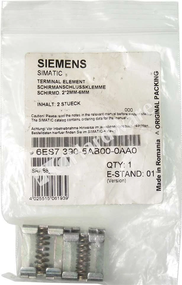 New Siemens 6ES7390-5AB00-0AA0 6ES7 390-5AB00-0AA0 SIMATIC S7 Shield Connection - Image 1 of 1