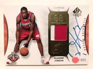 2008 Upper Deck SP DeAndre Jordan Los Angeles Clippers Patch Auto /499 #121 - Picture 1 of 24