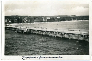 Orig. Foto-AK ZOPPOT /DANZIG /GDANSK Gesamtansicht Seebrücke um 1930 - Picture 1 of 1