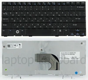 NEW Genuine Russian keyboard DELL INSPIRON Mini 1012 1018 /DE100-RUS - Afbeelding 1 van 3