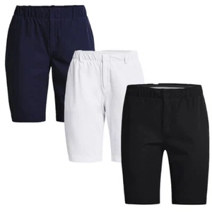 Damen Under Armour Links Golfshorts, marineblau, schwarz oder weiß, 9" Innennaht, NEU - Bild 1 von 11