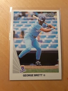 George Brett 1990 Leaf #178 Kansas City Royals Baseball Cards, HOF, 1B, 3B, (NM)