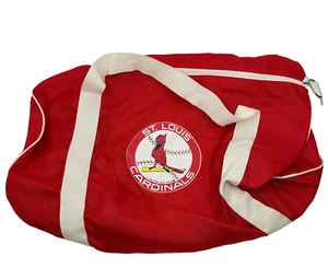 Vintage St Louis Cardinals Seesack Sporttasche rot National Baseball Club rund Logo - Bild 1 von 7
