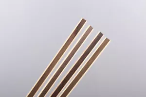 25 Streifen Gitarrenbauer Purfling Bindung Intarsien Inlay 640x6x1,2 mm Massivholz #166S - Bild 1 von 4
