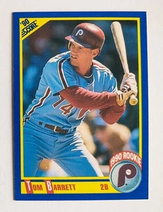 TOM BARRETT 1990 Score Baseball Rookie Error Card #633 Philadelphia Phillies - Picture 1 of 2