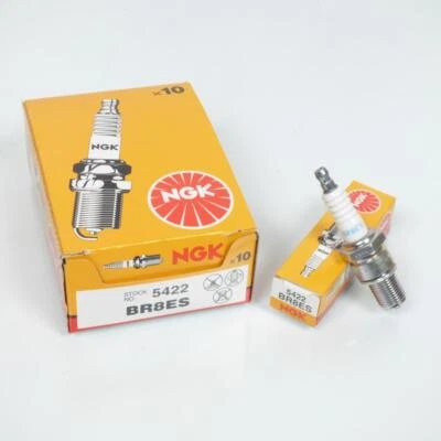 Bougie d'allumage NGK pour Moto MBK 50 X-Limit Trail 6T 2003 à 2011 BR8ES Neuf - Photo 1/2