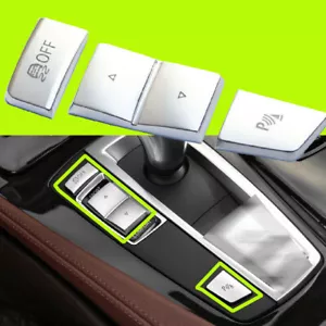 For BMW 5 6 7 F10 F07 X3 X4 F25 Chrome Gear Shift Function Button Panel Cover - Foto 1 di 7