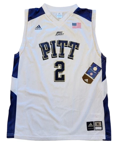 Pitt Panthers #2 Vintage Adidas Big East Basketball Jersey Size Youth XL NEW Cover