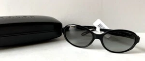 Ralph Lauren Ralph Black Sunglasses + Ralph Case Gradient Lens Womens NWT - Picture 1 of 6