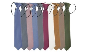 Conjunto de corbata y pañuelo elástico jacquard para niños - Accesorios de ropa formal, edades 0 - 10 - Imagen 1 de 57