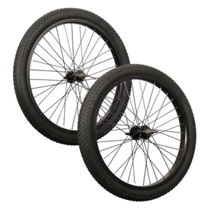 20 Zoll BMX Fahrrad Laufradsatz Set mit Reifen Stollenprofil und AV Schlauch - Bild 1 von 9