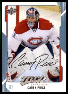 2008-09 Upper Deck MVP Carey Price #159