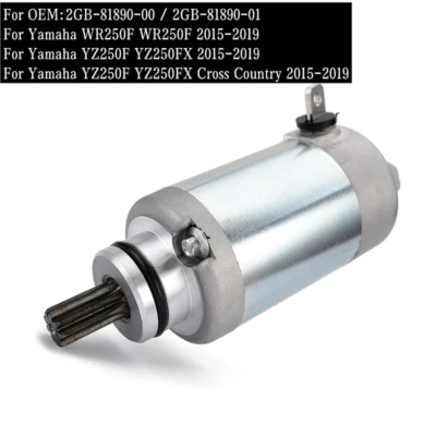 Starter Motor Assembly For Yamaha WR250F YZ250F YZ250FX 2015 2016 2017 2018 2019 Foto 1 de 4