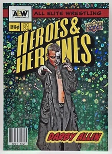 AEW 2024 Upper Deck Wrestling Card DARBY ALLIN Heroes & Heroines Green /99 - Picture 1 of 3