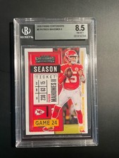 2020 PANINI CONTENDERS PATRICK MAHOMES CARD #2 - GRADED BGS 8.5 - CHEIFS