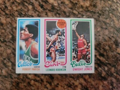 1980-81 Topps ROBERT PARISH #97 / LEONARD ROBINSON #187 / DWIGHT JONES #46 - Image 1 of 4