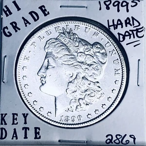 1899 S MORGAN SILVER DOLLAR HI GRADE GENUINE U.S. MINT RARE KEY COIN 2869 - Picture 1 of 3