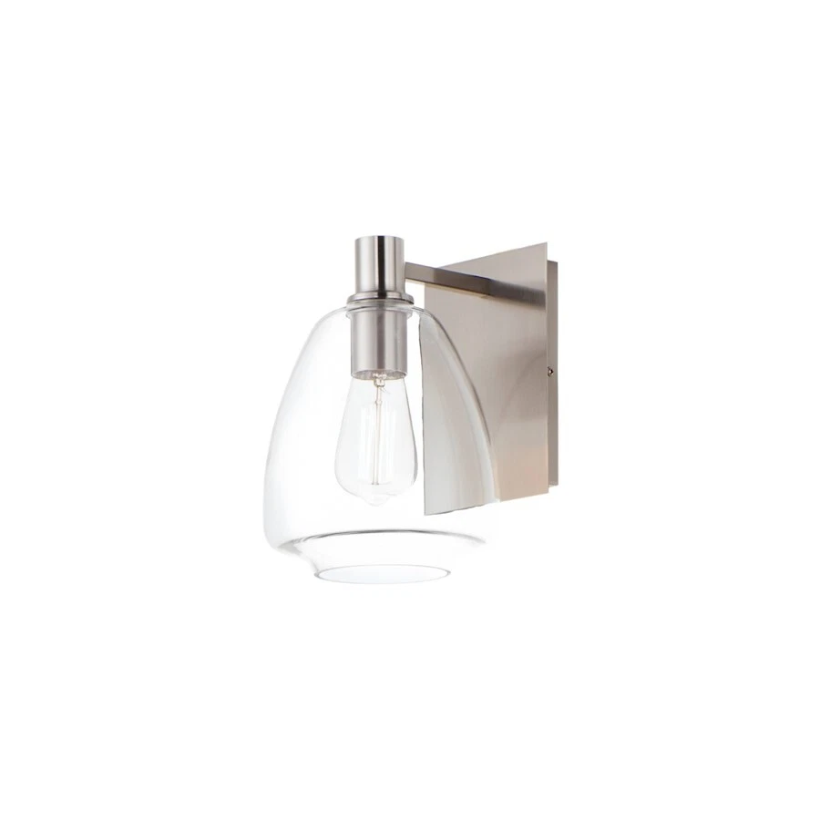 Maxim Lighting Babylon 1-Light Wall Sconce, Satin Nickel/Clear - 11111CLSN Foto 1 de 1