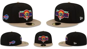 New Era $48 NFL PRO BOWL Camel Visor Buffalo Bills 59FIFTY Fitted Hat size 7 1/4 - Picture 1 of 6