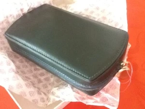 GUCCI Green Leather Coin Money Holder Purse Wallet GG Logo - Picture 1 of 8