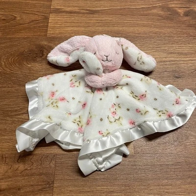 Little Me  Bunny Rabbit Rattle Baby Lovey Plush Stuffed Animal Security Blanket - Image 1 of 4
