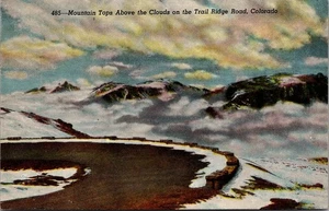 Postal Mountain Tops Trail Ridge Road Colorado CO c1949 - Imagen 1 de 2