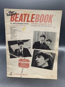 The Latest Beatle Book Souvenir Song Album, No. 2 1960s Twenty Songs Rare! - Picture 1 of 2