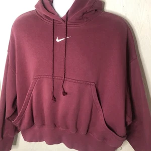 Nike Mujer S Ropa Deportiva Phoenix Polar Centro Swoosh Ciruela Sudadera con Capucha Sudadera - Imagen 1 de 8