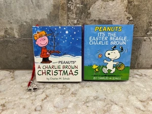 Peanuts Charlie Brown Christmas & Easter Beagle Mini Books...NEW - Picture 1 of 4