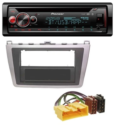 Pioneer MP3 DAB CD Bluetooth USB Autoradio für Mazda 6 (08-12) silber schwarz - Bild 1 von 4