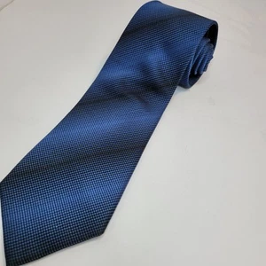 CEZANI MENS TIE NAVY BLUE/BLACK OMBRE STRIPE 3.75 X 59 - Picture 1 of 5