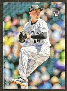 2025 Topps Serie 1 Bradley Blalock #161 vera foto RC Colorado Rockies - Foto 1 di 2