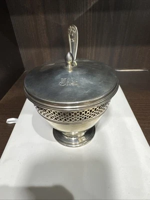 Tarro vintage con tapa de ley Tiffany & Co con cuchara Tiffany & Co. Coleccionable. Foto 1 de 4