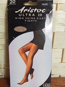 Vintage ARISTOC Ultra 20 High Shine Silky Tights  Taupe Small/Medium New - Picture 1 of 7