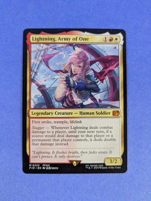 MTG Magic: FINAL FANTASY: Lightning, Army of One #0233 Mythic - NM - Image 1 of 3