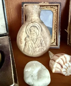 Sehr seltene antike 1200 n. Chr. Mönche Mönch Weihwasser Schnupftabakflasche Italien - Bild 1 von 12