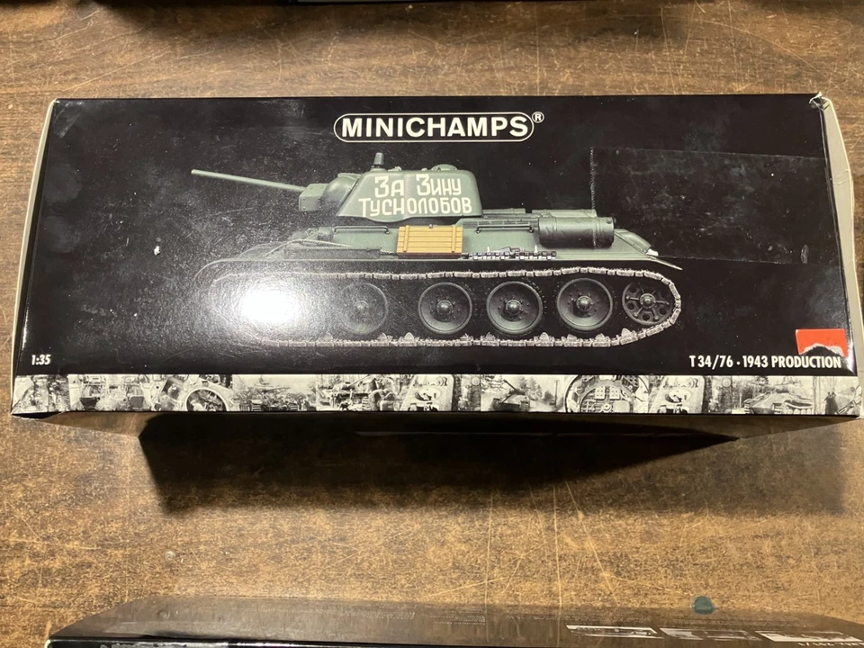 Tanque de producción ruso T34/76 1943 Minichamps metal escala 1:35 Segunda Guerra Mundial Foto 1 de 1