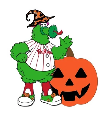Philadelphia Phillies Sticker Halloween MLB Die Cut Laminated - Image 1 of 2