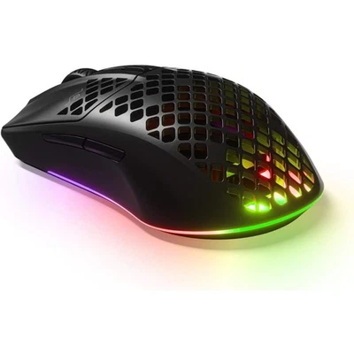 SteelSeries 62604 Aerox 3 Wireless Optical Mouse Gaming Mouse Black New Sealed - Image 1 of 4