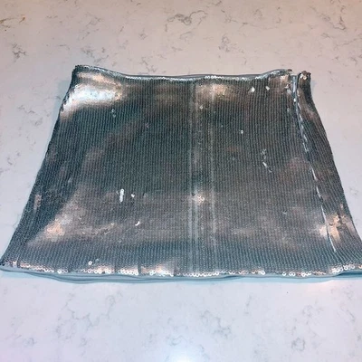 Minifalda Future Collective para mujer de lentejuelas plateadas talla S Foto 1 de 4